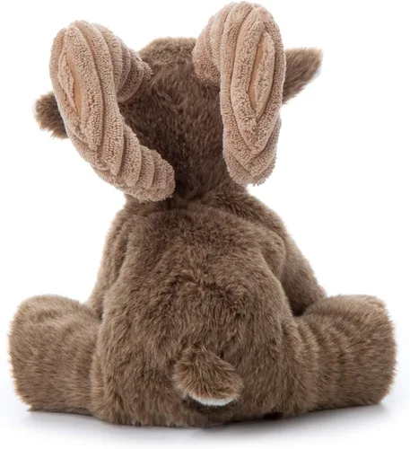 Vista 4 de The Petting Zoo Peluche de oveja de cuerno grande, regalos para niños, animales salvajes de la vida silvestre, juguete de peluche de oveja de 9