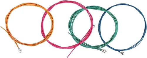 Vista 5 de Cuerdas de bajo, Cuerdas de Bajo Portátil Cuerdas de Bajo Bajo Cuatro Colores Cuerdas De Bajo Eléctrico, Para Bajo Principiante Banda De Instrumento