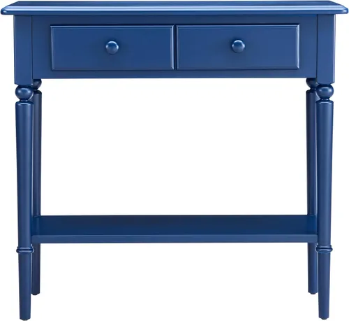 Vista 4 de Leick Home Mesa consola Costal, 30 pulgadas, azul marino