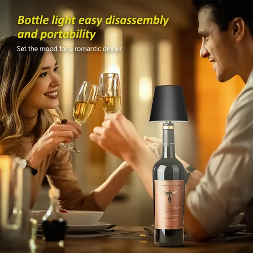 Vista 7 de 2025 Nueva Lámpara Inalámbrica para Botellas - Luces LED para Botellas de Licor y Vino, Pantalla Inalámbrica, Luz Superior para Botella de Whisky