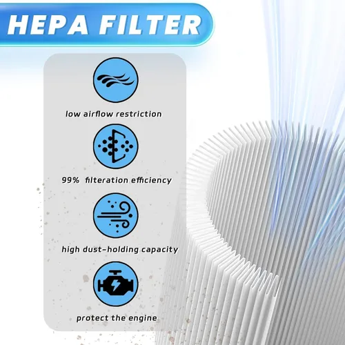 Vista 7 de Paquete de 2 filtros de aire 593260, compatibles con modelos 550E 500ex 550ex 625e 675ex 675exi 725exi 575ex, serie TB110 TB200 TB230, filtro