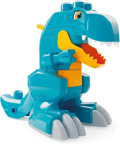 Vista 2 de MEGA BLOKS Fisher-Price - Juguete de bloque de dinosaurio T-Rex 3 en 1