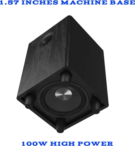 Vista 4 de Subwoofer pasivo de 6.5 pulgadas, potencia de 100 W, graves pesados, potente sonido, fibra sintética, material de madera, altavoz pasivo para cine