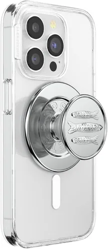 Vista 13 de Agarre para teléfono PopSockets con soporte expansible, agarre adhesivo - Transparente