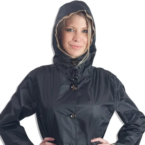 Vista 3 de Cloudnine - Abrigo para mujer, color negro y dorado