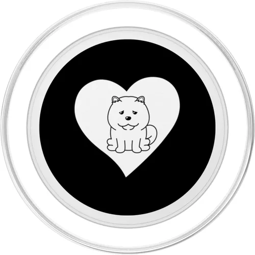 Vista 2 de Chow Chow Heart Funny Chow Chow Dog Lover PopSockets MagSafe PopGrip para iPhone