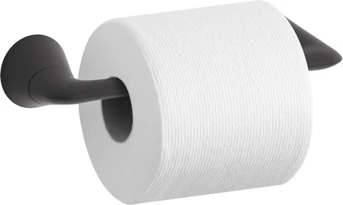 Vista 2 de KOHLER Portarrollos de papel higiénico de baño, colección moderna, negro mate, K-24759-BL