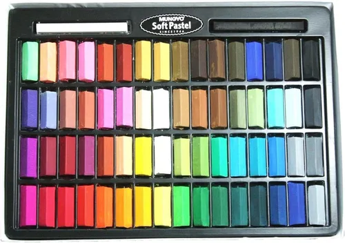 Vista 2 de Mungyo juego de 48 pasteles de colores surtidos, no tóxicos, tizas cuadradas