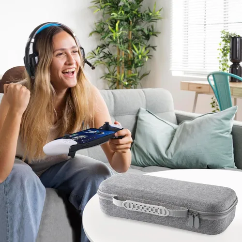 Vista 7 de CoBak Hard Carrying Shell Case for PlayStation Portal Remote Player -with Screen Protective Cover, Accessories Storage Bag & Hard Shell for Ultimate