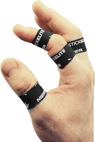Vista 2 de Meister StickElite - Cinta deportiva porosa profesional para dedos de manos y pies, 15 yardas x 1/2 pulgadas, color negro, 2 rollos