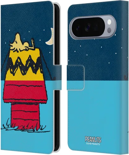 Vista 30 de Head Case Designs Officially Licensed Peanuts Charlie & Woodstock Nap Halfs and Laughs Leather Wallet Case Compatible with Google Pixel 8