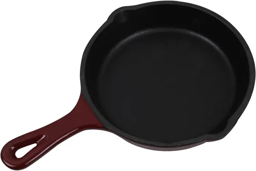 Vista 6 de Utensilios de cocina de hierro fundido esmaltado (Olla Mini 0,25 Qt., Glaciar)