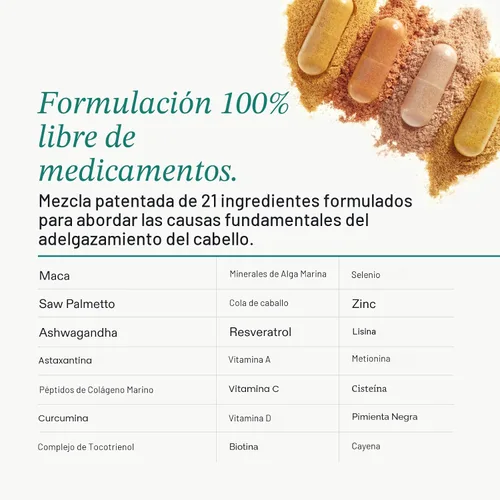 Vista 5 de Nutrafol - Suplementos para el crecimiento del cabello para mujer, mayores de 45 años
