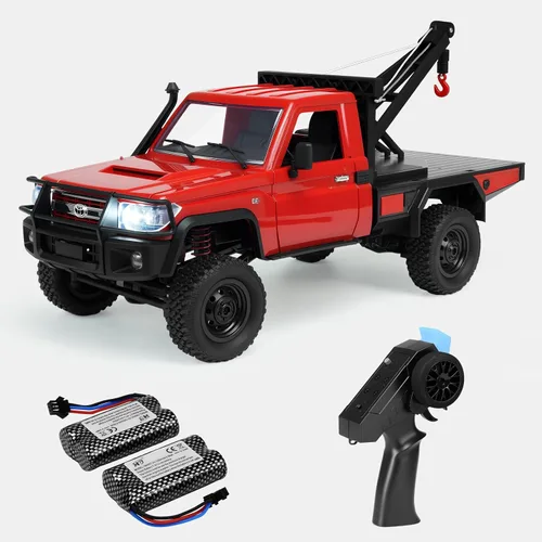 Vista 7 de MN82S RC Rock Crawler, camión de control remoto Toyota de 2.4 GHz, interruptor de 2 velocidades 4WD RC Crawler Off-Road Pick-up con 2