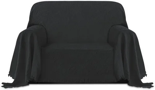Vista 13 de PureFit Funda de sofá geométrica de jacquard con borlas - Fundas de sofá decorativas texturizadas y suaves lavables para sofá de 3 cojines, funda