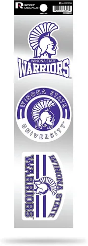 Vista 132 de NCAA - Juego de calcomanías retro Spirit de 3 piezas