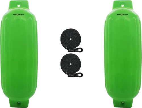 Vista 30 de Extreme Max 3006.7375 BoatTector Defensa Inflable Value Paquete de 2 - 4.5" x 16", Negro