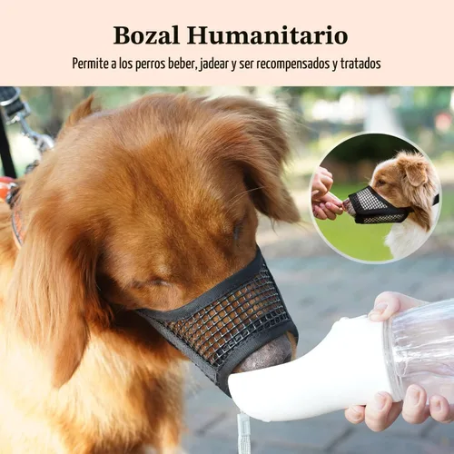Vista 6 de Mayerzon Bozal para Perro, Bozales de Malla Suave para Perros Pequeños, Medianos y Grandes Chihuahua Poodle Husky Labrador Retriever, Protector