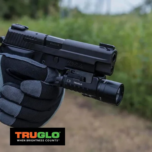 Vista 4 de Juego de mira TRUGLO TFO de tritio y fibra óptica para pistola, duradero, resistente a enganches, con iluminación delantera y trasera nocturna