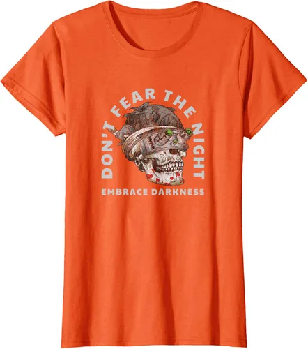 Vista 10 de Camiseta táctica militar con diseño de calavera con visión nocturna Negro