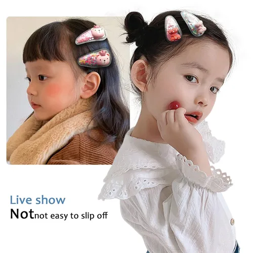 Vista 4 de TANLOMY Pinza para el pelo, pinzas para el pelo para niña, pinzas para el cabello para niños pequeños y niñas, pinzas de lazo con lentejuelas