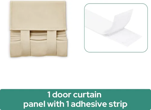 Vista 7 de HOMEIDEAS Cortinas Opacas para Puerta, Cortinas de Privacidad para Puerta Delantera para Ventana Pequeña y Sombras Laterales, Cubierta de Ventana