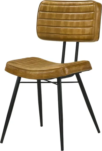 Vista 6 de Coaster Home Furnishings - Misty - Cuero y metal - Sillas laterales de comedor tapizadas con asiento y respaldo copetudos - Comedor y cocina casera