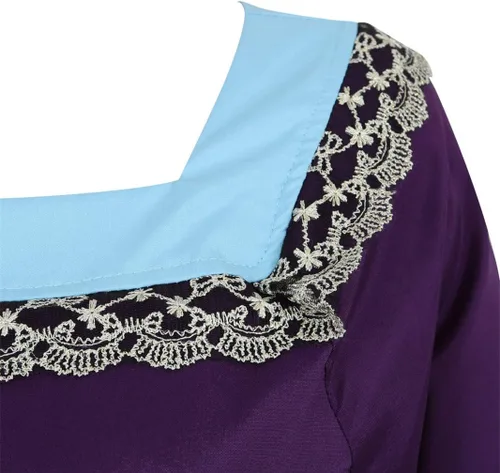 Vista 5 de Parlsdy Vestido renacentista para mujer, disfraz medieval de pirata, campesina