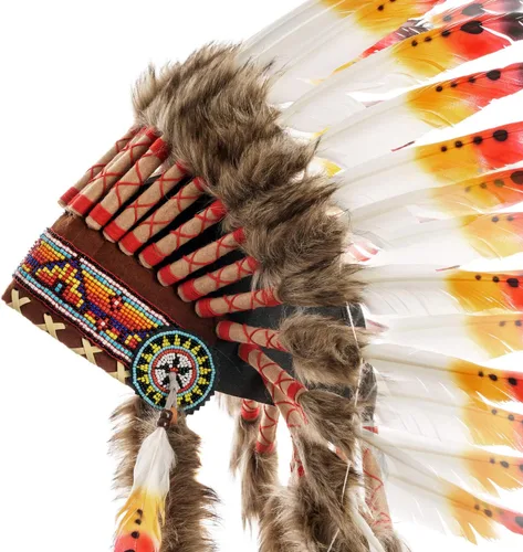 Vista 3 de Novum Crafts Tocado de plumas Inspirado en indios nativos americanos Elige
