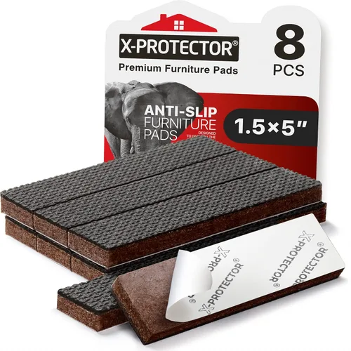 Vista 10 de Almohadillas Antideslizantes para Muebles X-PROTECTOR 48 PIEZAS - 32 piezas Redondas de 1" + 16 piezas Cuadradas de 2" Agarraderas para Muebles!
