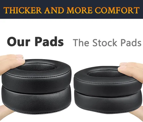 Vista 8 de SoloWIT Almohadillas de repuesto para auriculares Beats Studio 2 y Studio 3 con cable/inalámbricos sobre la oreja, almohadillas para los oídos