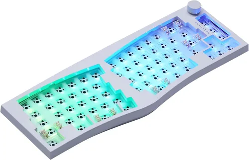 Vista 2 de EPOMAKER Feker Alice Layout Gasket - Kit de teclado inalámbrico con cable de 68 teclas intercambiables en caliente Bluetooth24 Ghztipo C con batería