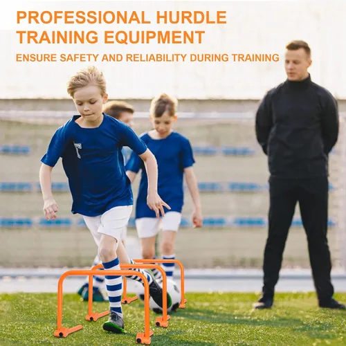 Vista 4 de Hikeen Agility Speed Training Hurdles, Adjustable Agility Training Hurdles for Football, Basketball, Soccer Hurdles Training Equipment Set