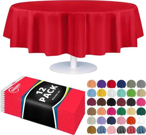 Vista 58 de Mantel de plástico de alta calidad - 54 in. x 108 pulgadas. Grandipity - Mantel rectangular (6 y 12 unidades), Agua (Aqua)