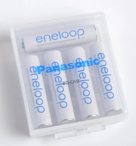 Vista 3 de Eneloop Panasonic BQ-CASE2SA - Estuches de almacenamiento de batería con capacidad para 4 pilas AA o 5 pilas AAA, paquete de 2