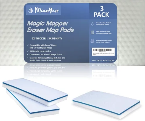 Vista 9 de Magic Mopper - Almohadilla de esponja para mopa Compatible con Swiffer Wet Jet y mopas húmedas de 12 pulgadas Almohadilla de esponja mágica