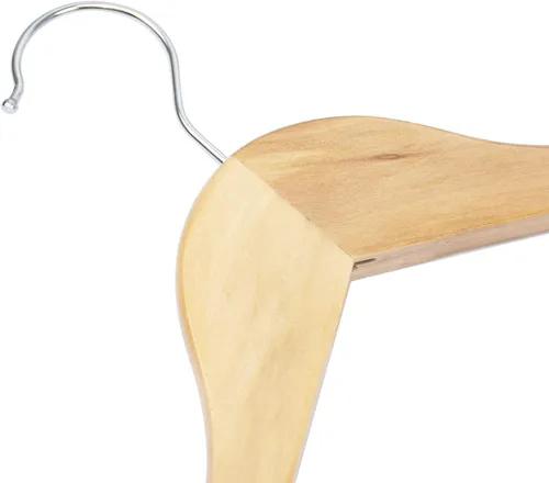 Vista 5 de Tosnail 10 ganchos de madera con clips de acero y ganchos, para faldas