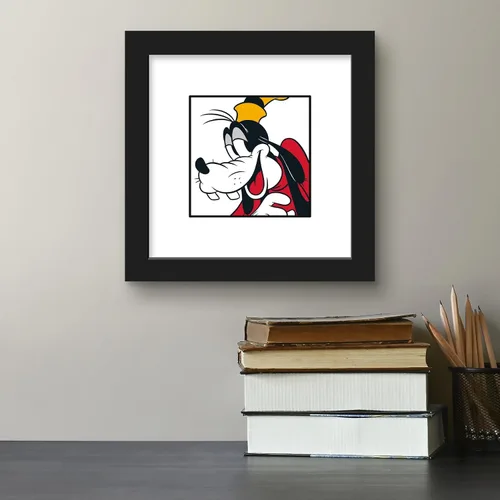 Vista 4 de Trends International Gallery Pops Disney Mickey and Friends - Póster de pared de Goofy Expressions Bashful, 12.00 x 12.00 pulgadas, versión de marco