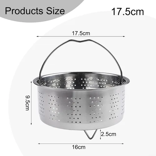 Vista 2 de Steamer Basket with Steaming Feet for Pressure Cooker(17.5cm)