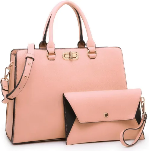 Vista 11 de Dasein Bolsos de Mano para Mujeres Carteras Bolsos de Trabajo para Damas Cartera Satchel Tote con Asa Superior Bolsos de Hombro con Clutch a Juego