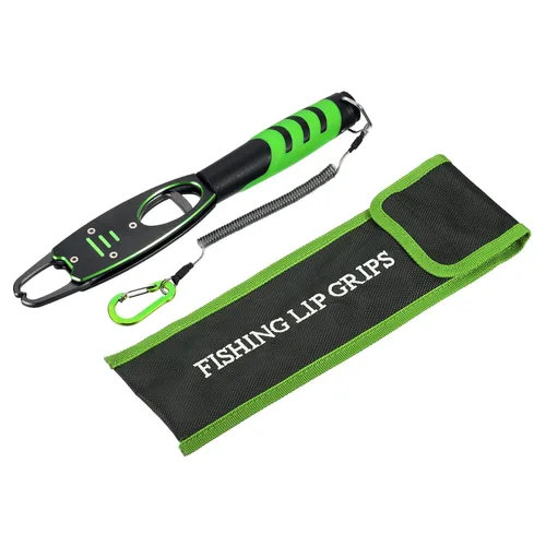 Vista 7 de PATIKIL Clip de labios de pescado con escala, 40 libras (39.7 lbs) de aleación de aluminio, clip de labios de pesca profesional, herramienta de Azul