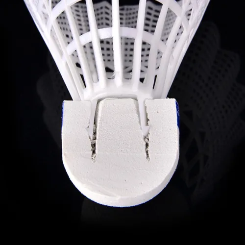 Vista 2 de Sosoport 12pcs Nylon Plastic Badminton Shuttlecocks Sports Supplies Exercise Accessories Badminton Birdies for Students