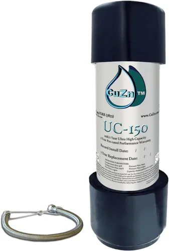 Vista 12 de CuZn Filtro de agua debajo del fregadero para grifo del fregadero, 10 K galones o 1 año de vida útil de filtración, reduce PFA, PFOS, plomo, cloro
