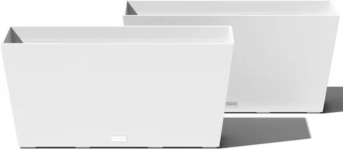 Vista 24 de Veradek Pure Series Midori - Maceta ancha para exteriores