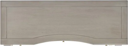 Vista 6 de JTH Luxe Dauphin - Escritorio ejecutivo de madera con 3 cajones, 55 pulgadas, madera de cachemira gris