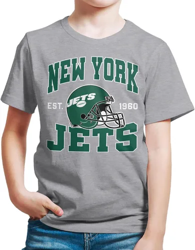 Vista 26 de Junk Food Clothing x NFL - Casco de equipo - Camiseta de manga corta para niños y niñas con licencia oficial de la NFL