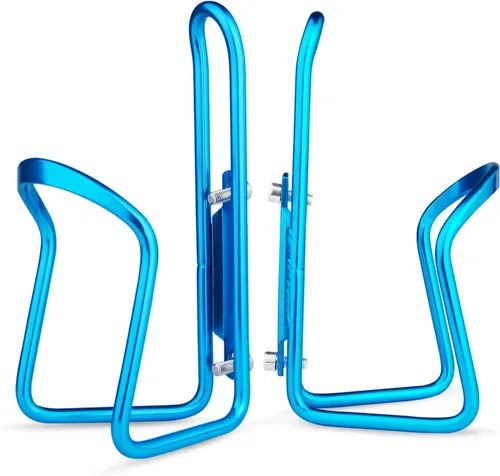 Vista 9 de FiveBox - Portabotellas de agua de aleación de aluminio para bicicletas de ciclismo, jaula para botella de agua de bicicleta Negro