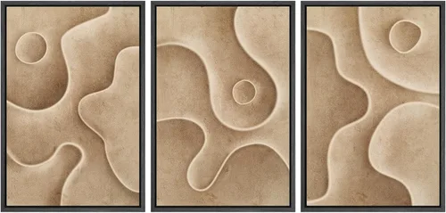 Vista 70 de SIGNWIN Lienzo enmarcado para pared, juego de arte dramático de cielo tormentoso, ilustraciones de paisaje nuboso Moody, arte moderno decorativo
