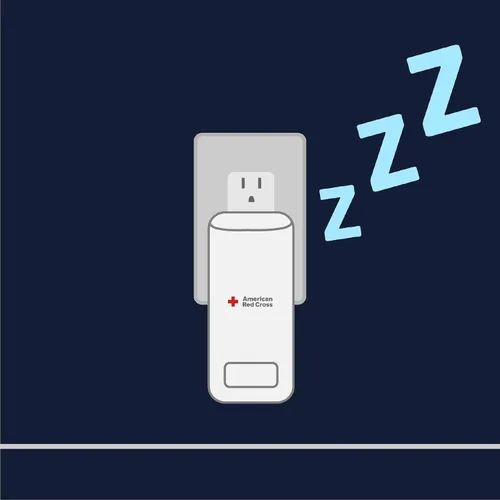 Vista 7 de Eton Cruz Roja Americana Linterna LED de emergencia con sensor de movimiento
