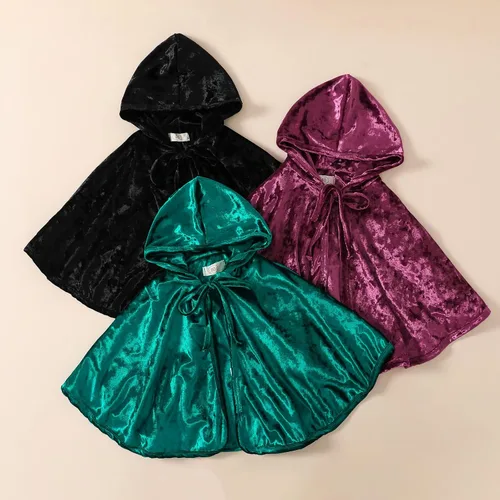 Vista 7 de USKIDKK Disfraz de bruja Hocus Poccus con capucha para bebés y niñas pequeñas para Halloween